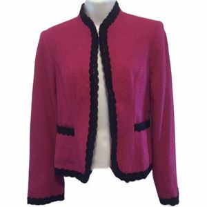 Alessandro Fuchsia & Black Jacket